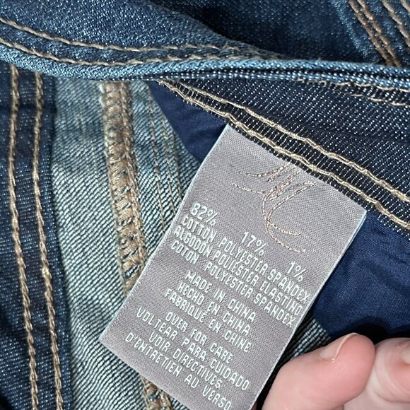 Melissa McCarthy Seven7 Dark Wash Crop Jeans Sz 16W - Picture 4 of 12